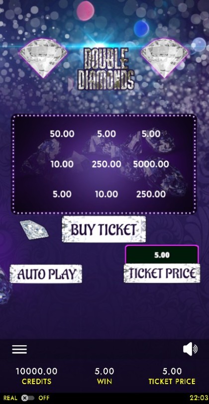 Double Diamonds Scratch Card  Mobile and PC — portrait