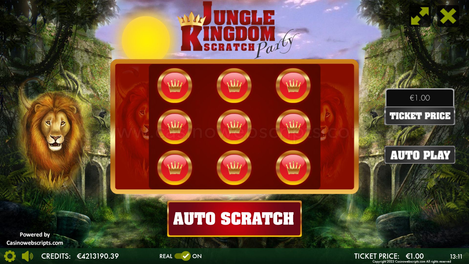 Jungle Kingdom Scratch Party Mobile and PC - Preview
