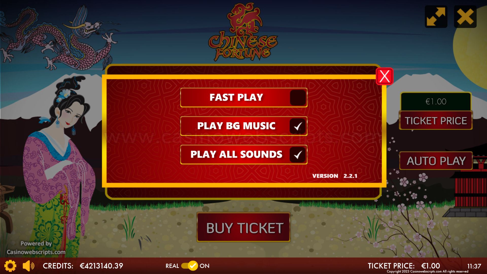 Chinese Fortune Scratch Card  Mobile and PC - Preview