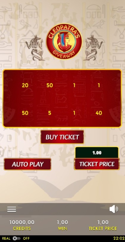 Cleopatra Giveaway Scratch Card  Mobile and PC — portrait