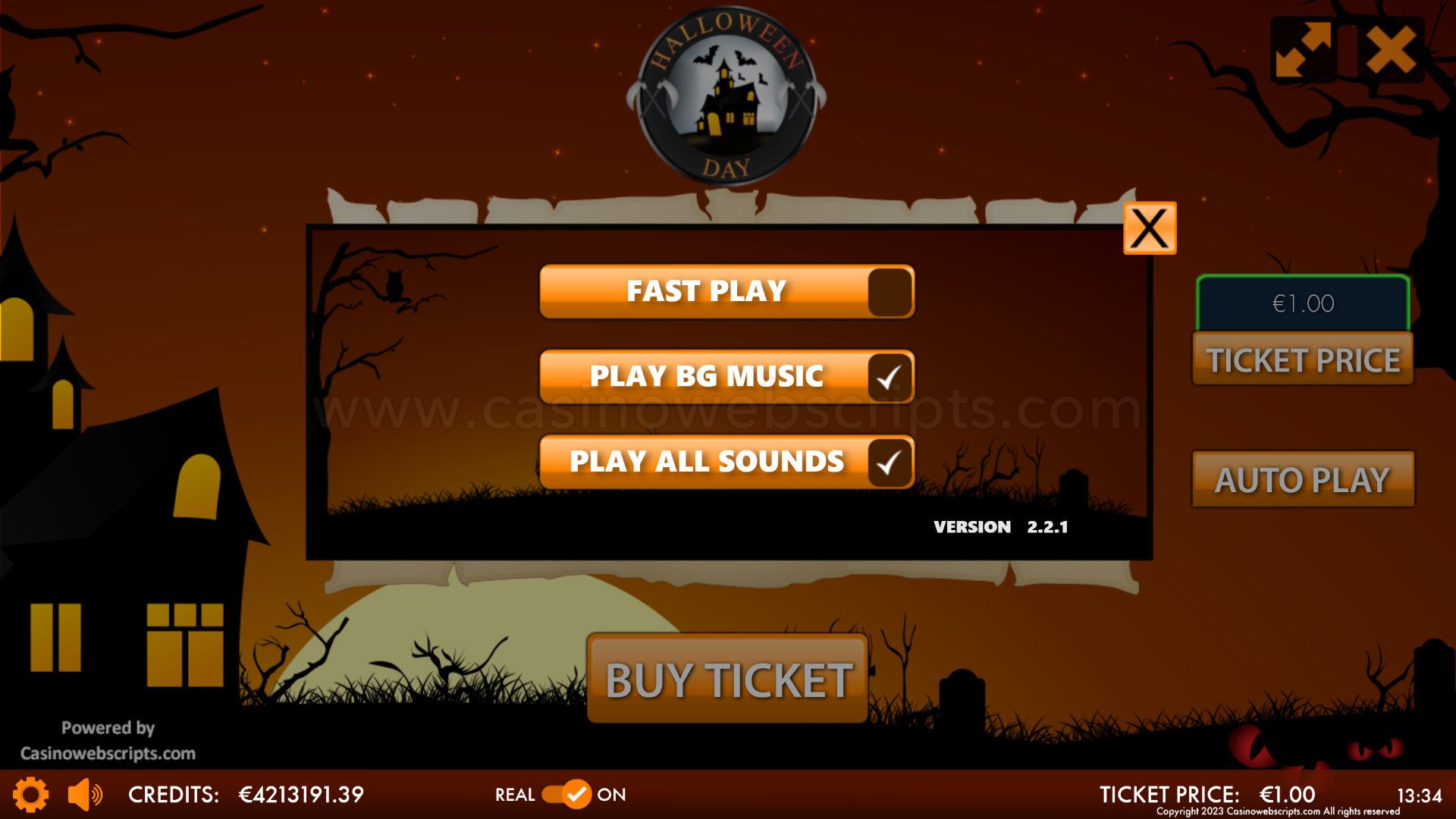 Halloween Day Scratch Card  Mobile and PC - Preview