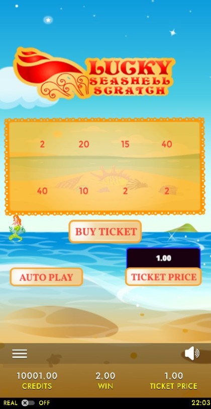 Lucky Seashell Scratch Card  Mobile and PC — portrait