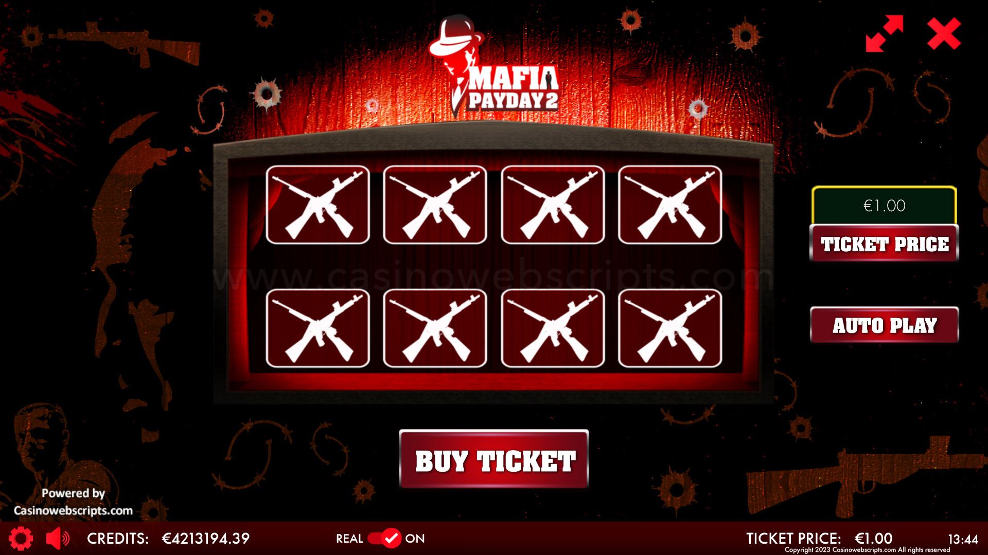 Mafia Payday 2 Scratch Card  Mobile and PC - Preview