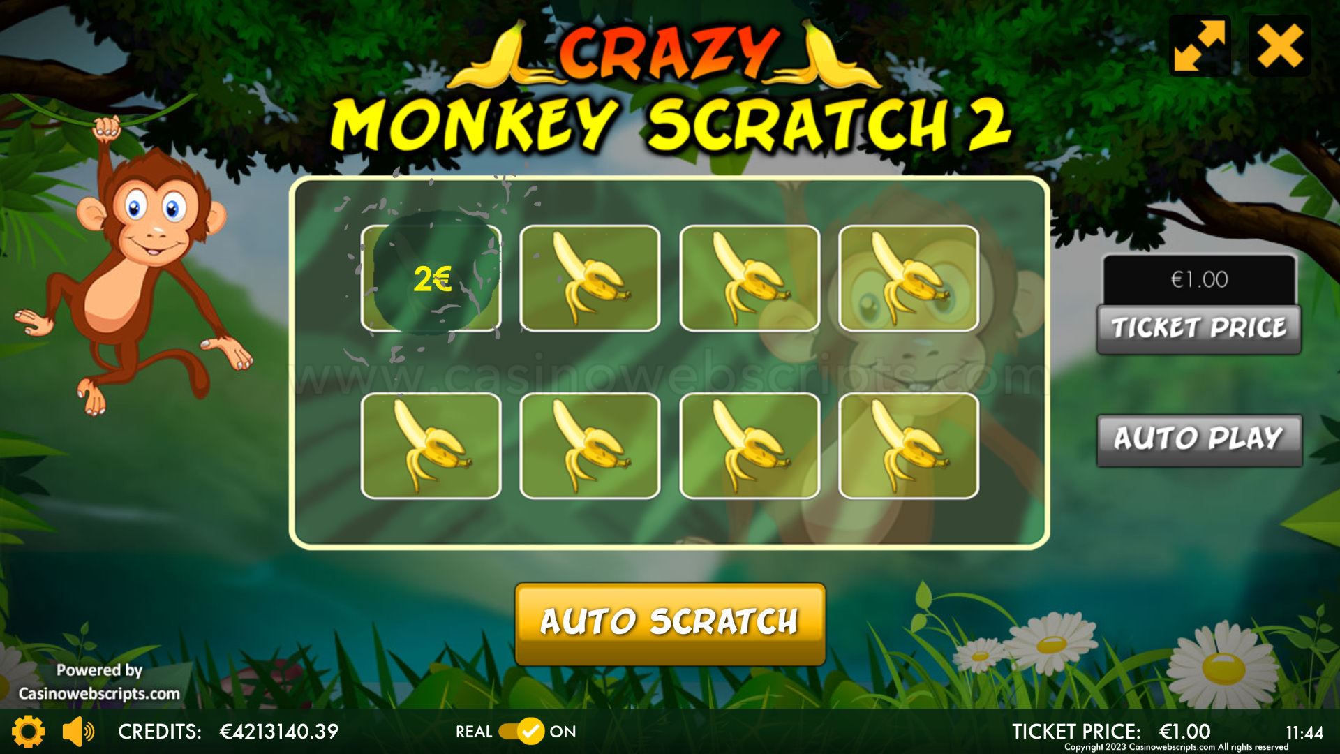 Crazy Monkey Scratch 2 Mobile and PC - Preview