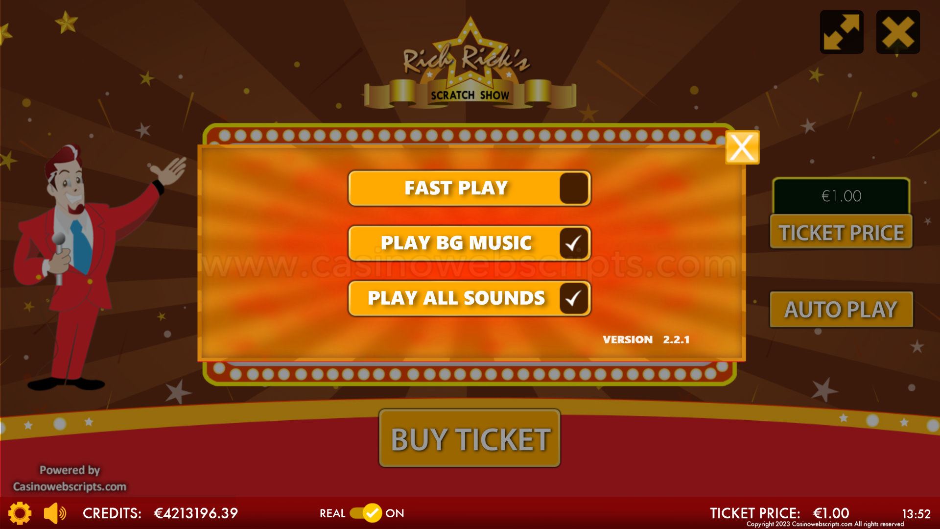 Rich Rick Scratch Show Mobile and PC - Preview