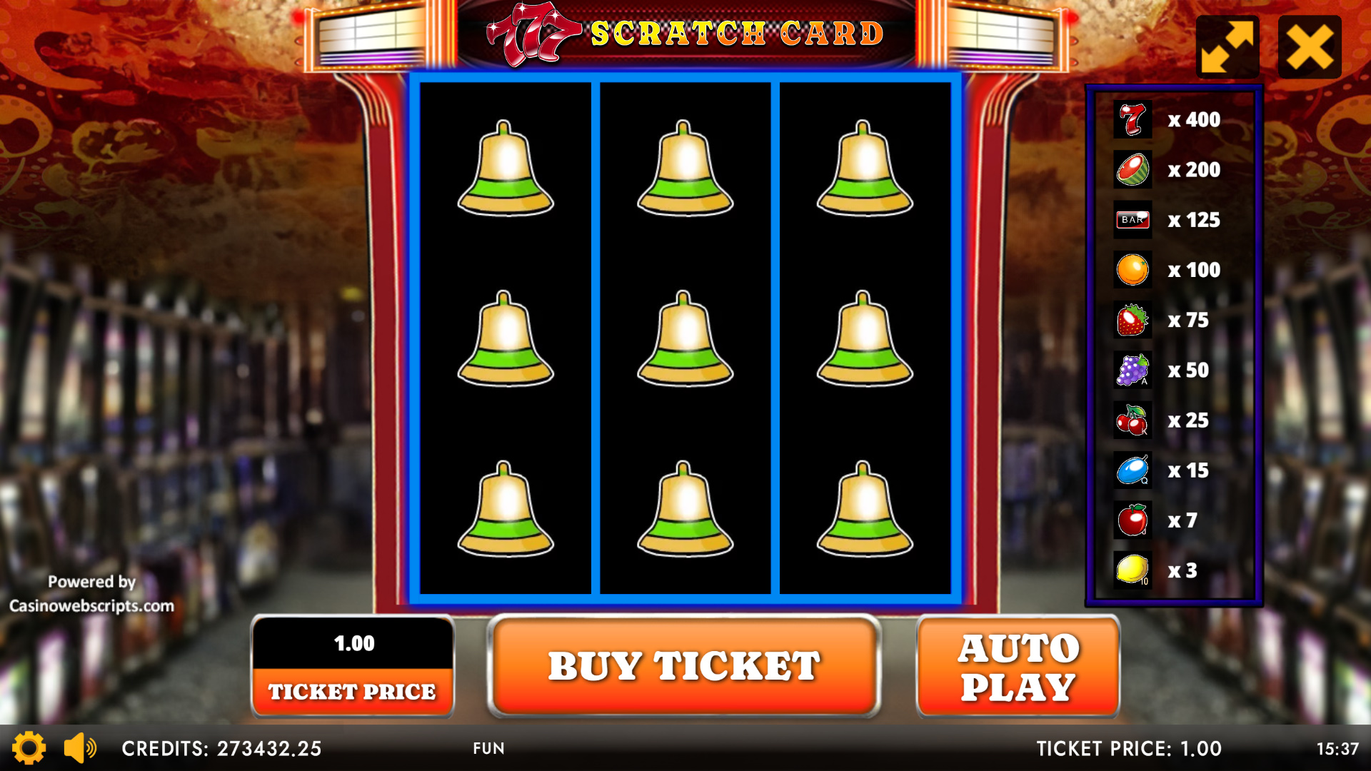777 Slot Classic Scratch Card - Preview