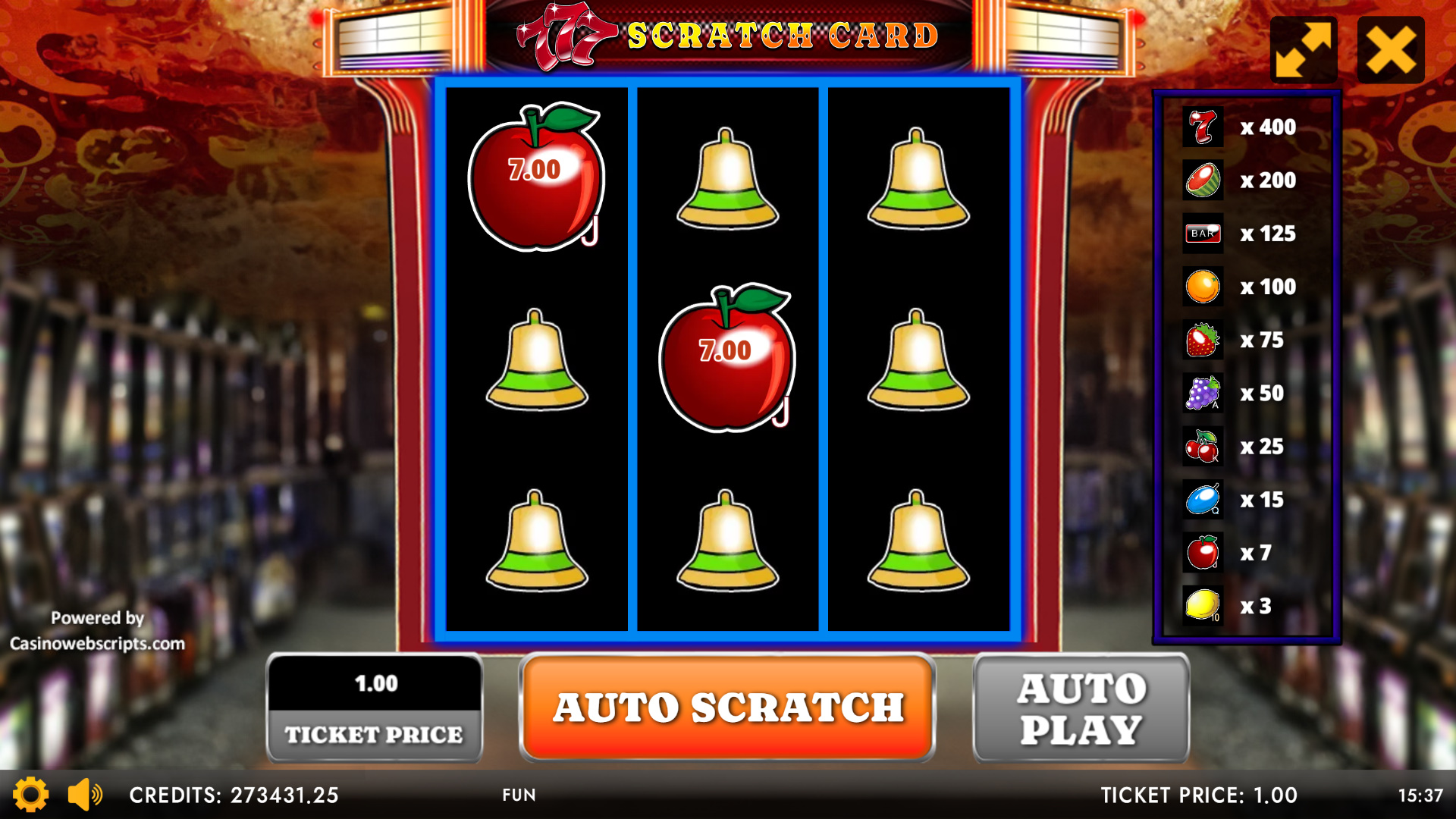 777 Slot Classic Scratch Card - Preview