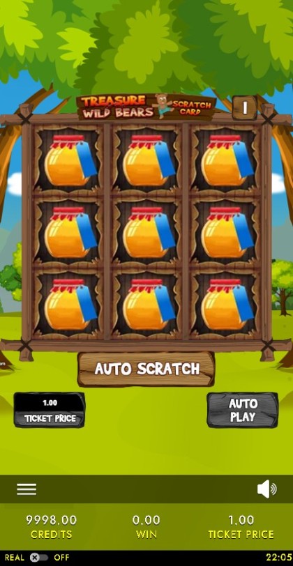 Treasure of the Wild Bears Scratch Card mobile