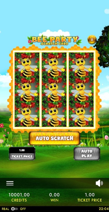 Bee Party Scratch Card mobile