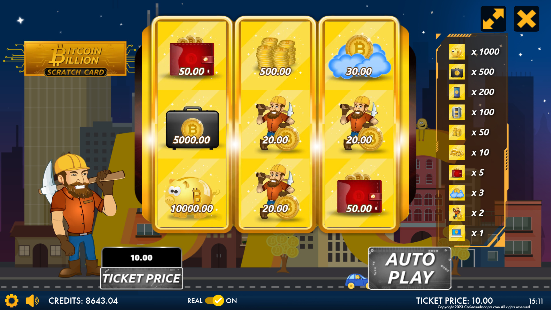 Bitcoin Billion Scratch Card - Preview
