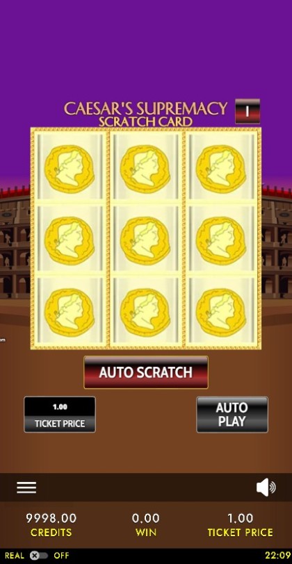 Caesar Supremacy Scratch Card — portrait