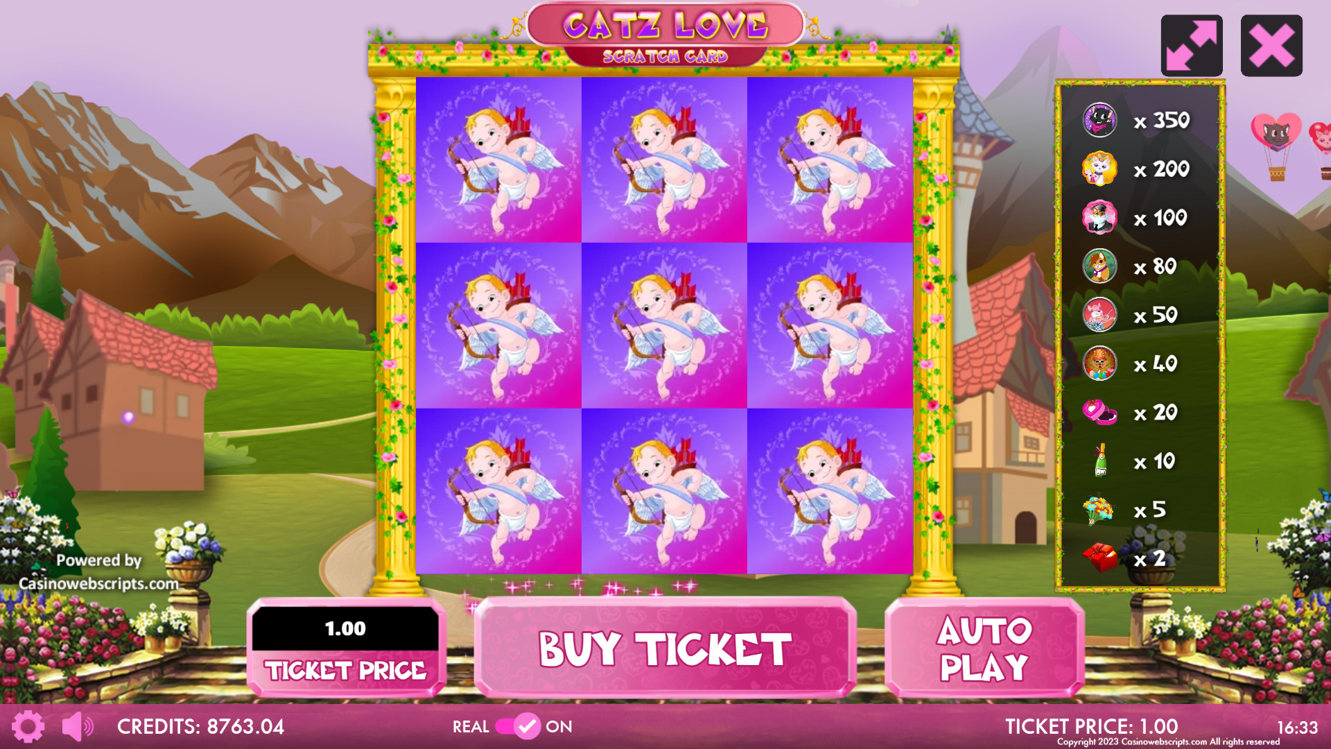 Catz Reel Love Scratch Card - Preview