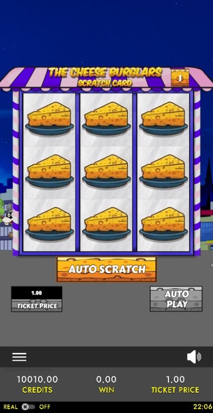 Cheese Burglars Scratch Card mobile