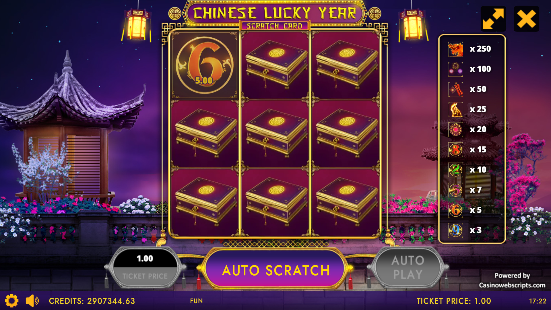 Chinese Lucky Year Scratch Card - Preview