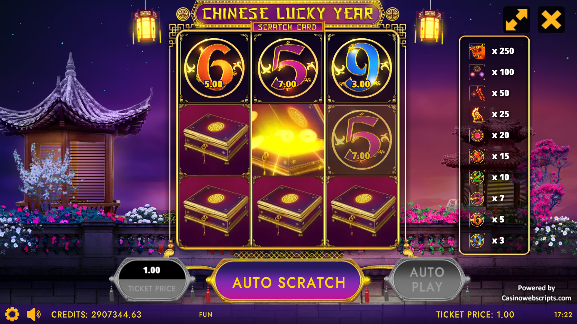 Chinese Lucky Year Scratch Card - Preview