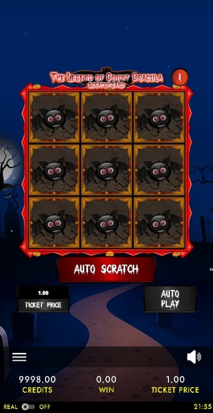 The Legend of Count Dracula Scratch Card mobile