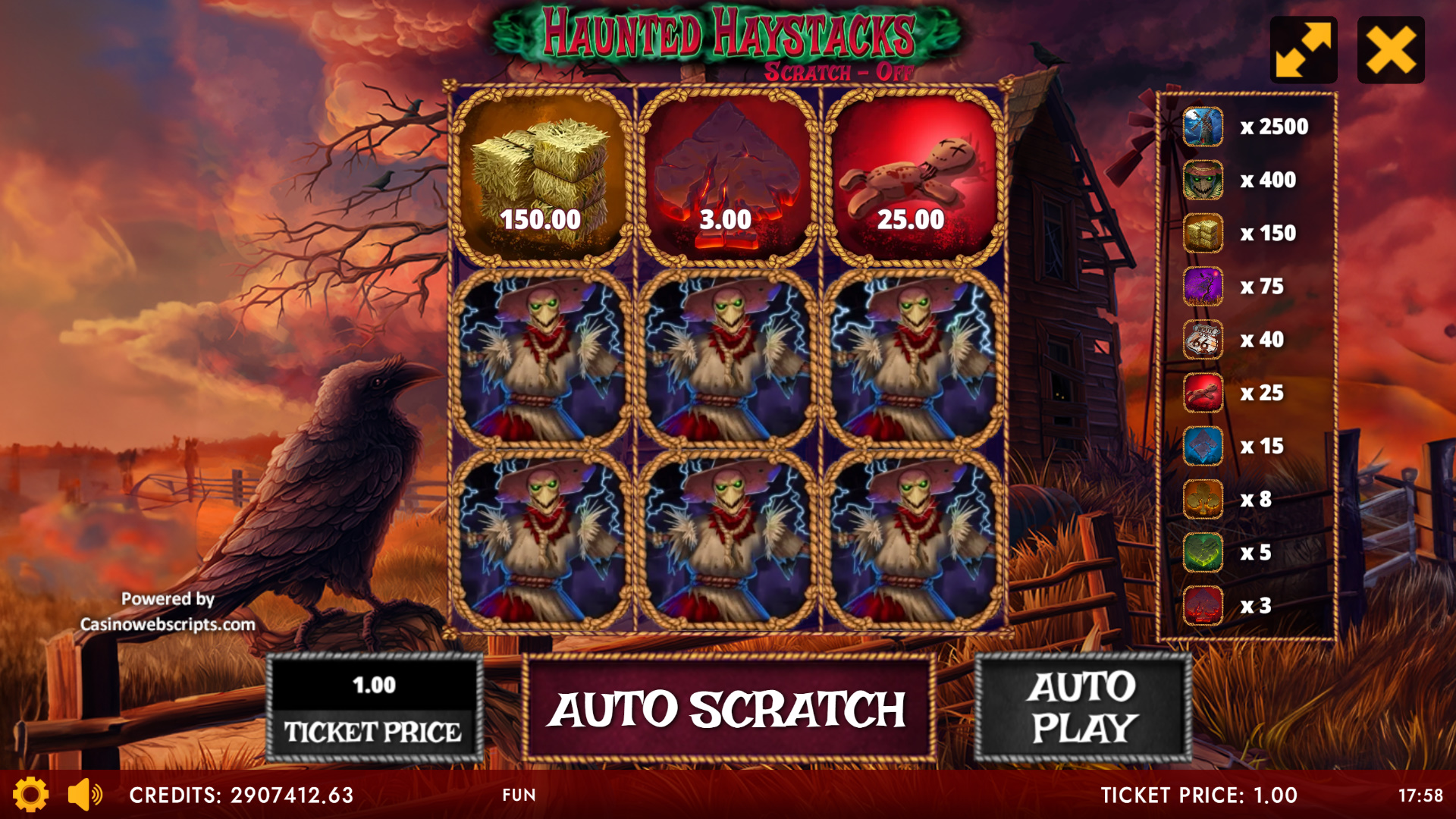 Haunted Haystack Scratch-Off - Preview
