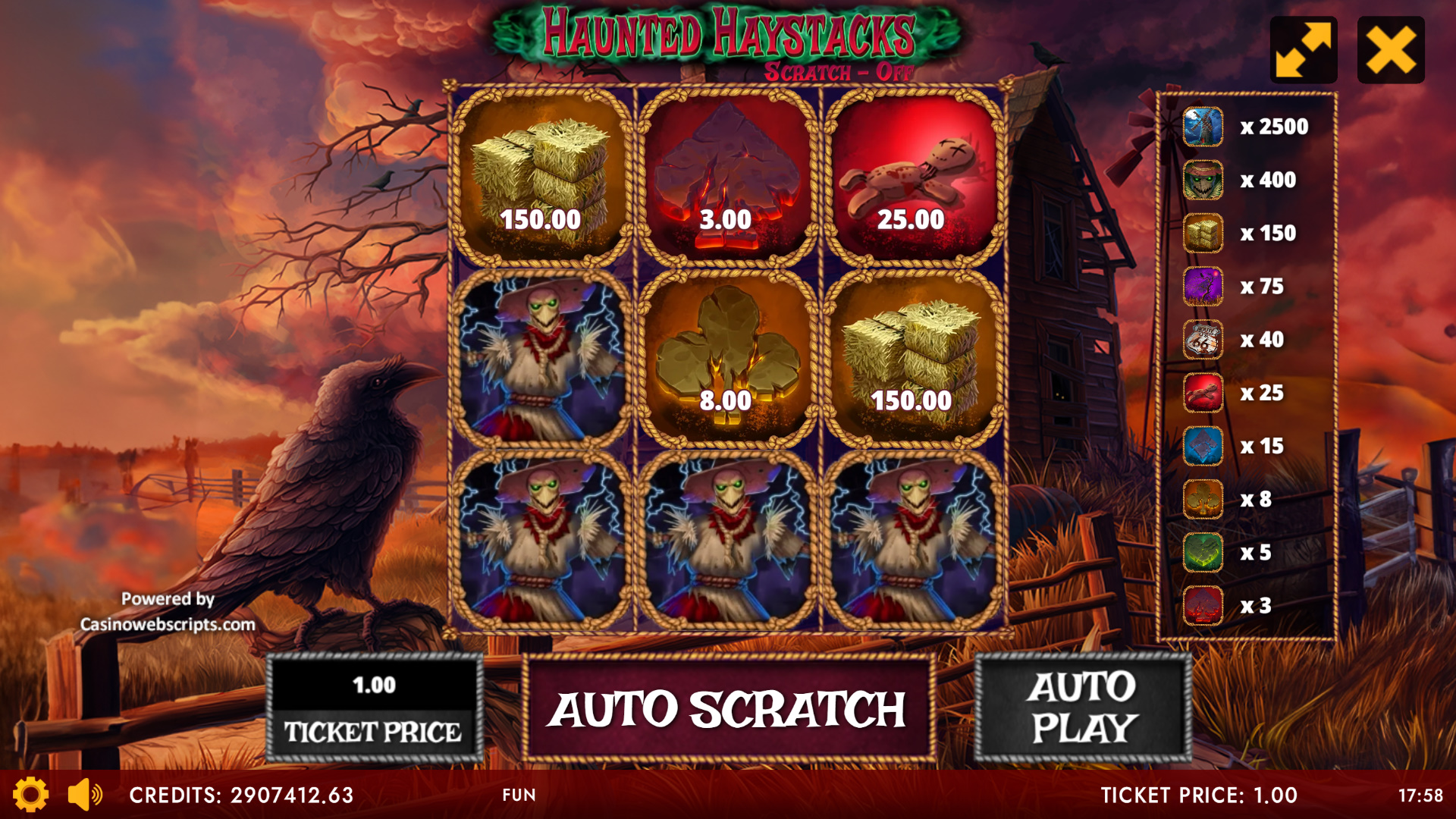 Haunted Haystack Scratch-Off - Preview