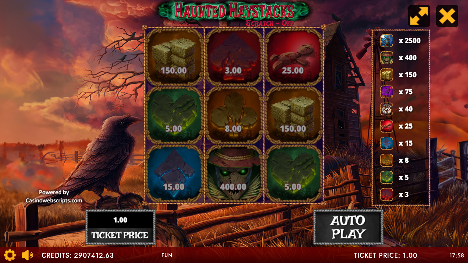 Haunted Haystack Scratch-Off - Preview