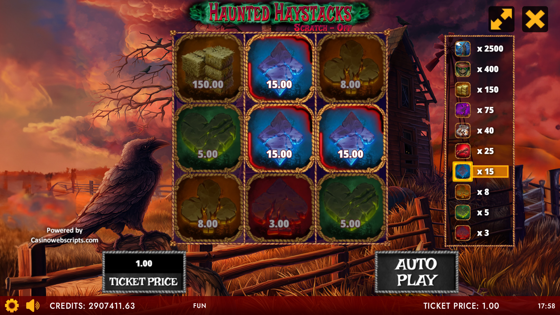Haunted Haystack Scratch-Off - Preview