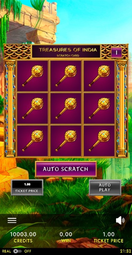 Treasures Of India Scratch Card mobile