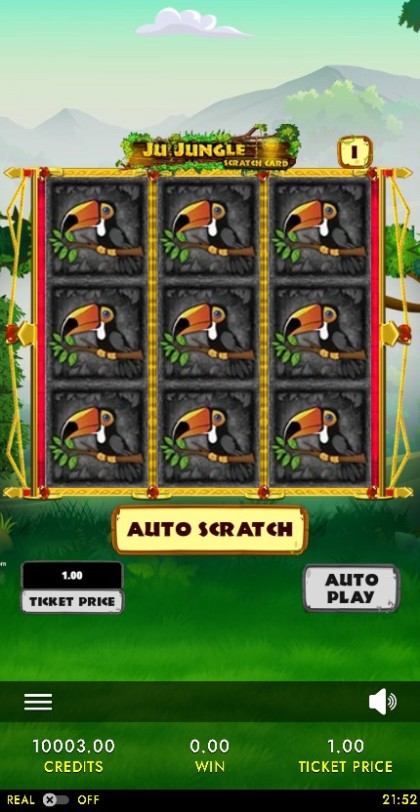 Ju Jungle Treasure Scratch Card mobile