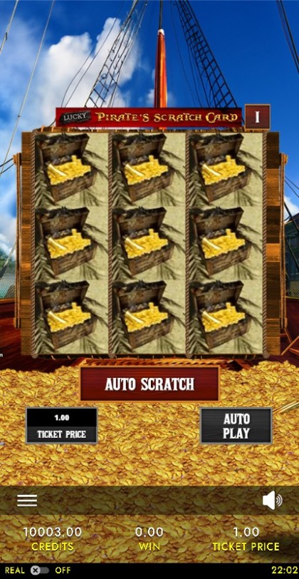 Lucky Pirate Bounty Scratch Card mobile