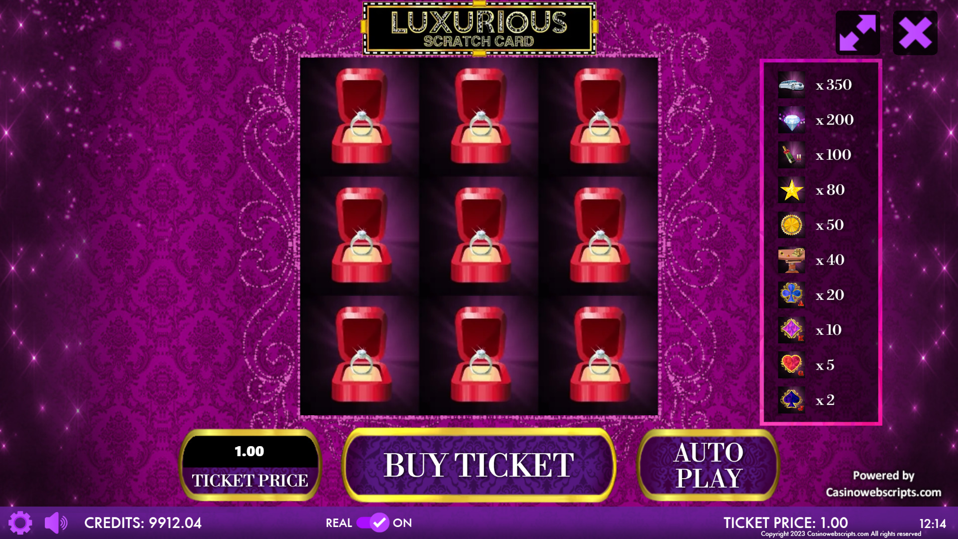 Luxurious Scratch Card - Preview