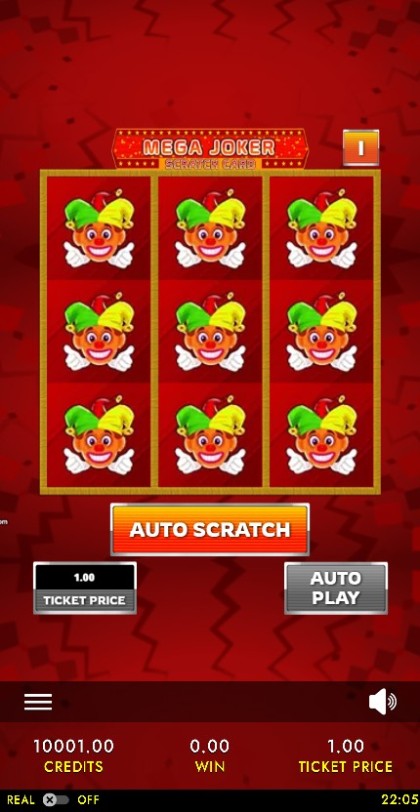 Mega Joker Jackpot Scratch Card mobile