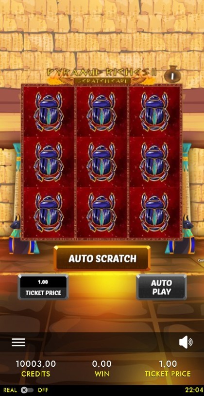 Pyramid Riches II Scratch Card — portrait
