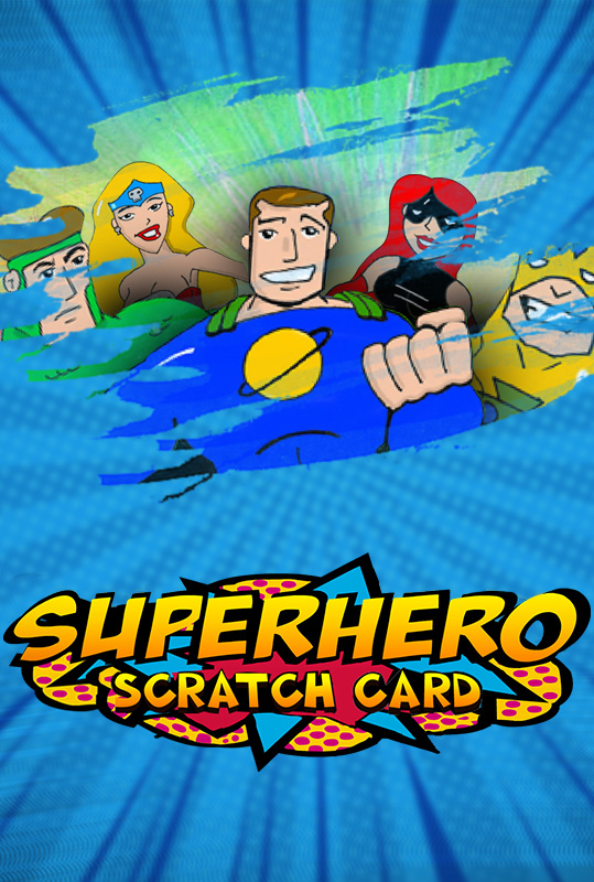SuperHero Scratch Card
