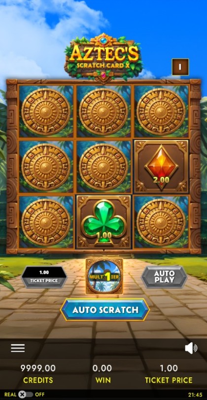 Aztec Scratch Card X mobile