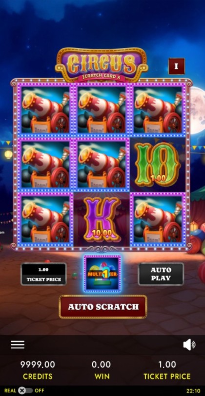 Circus Gala Scratch Card X  mobile