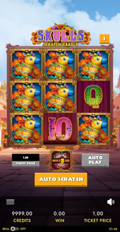 Skulls Scratch Card X mobile