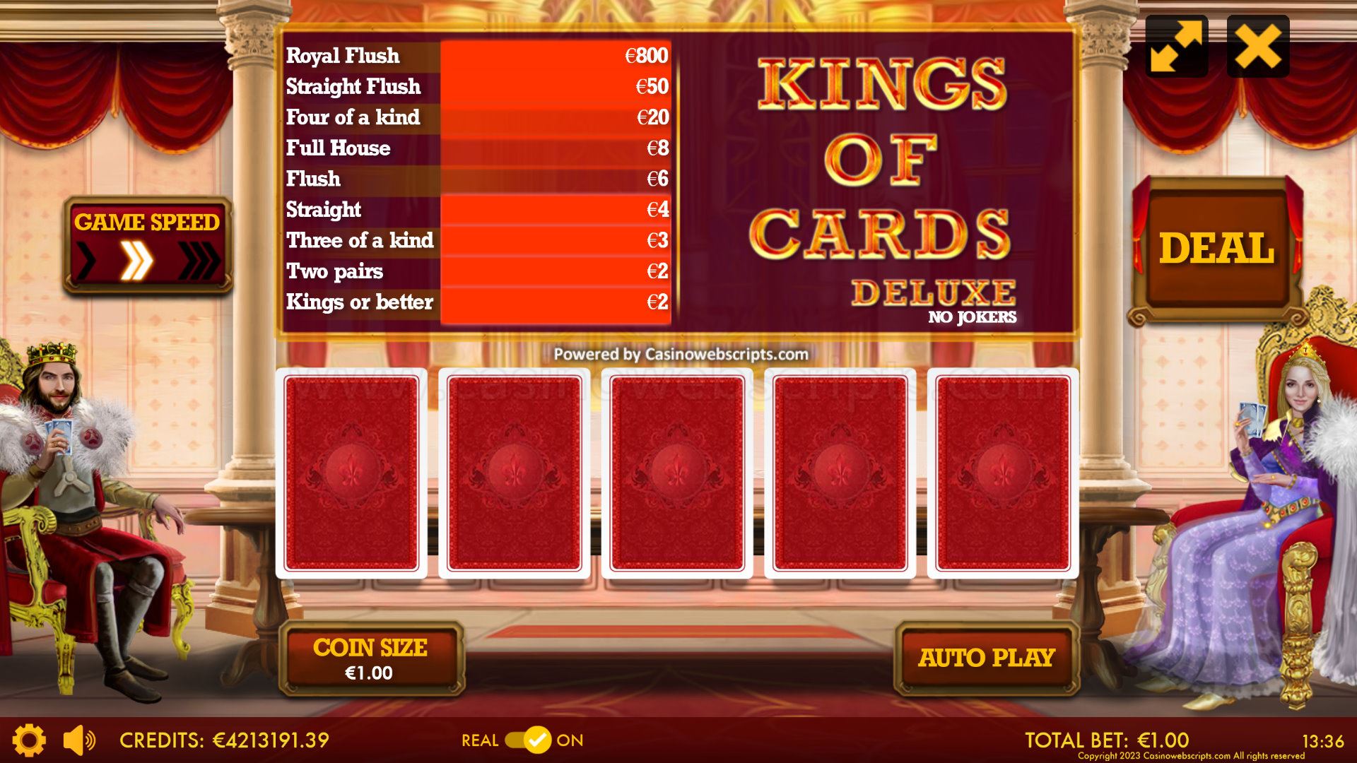 Kings of Cards Video Poker - Preview